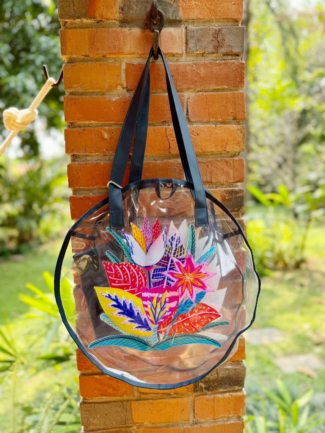 Bolso Redondo Grande - Flowertopia